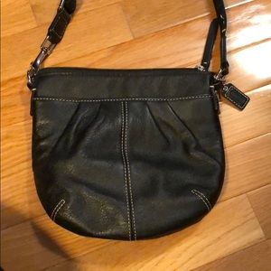 Coach black cross body purse